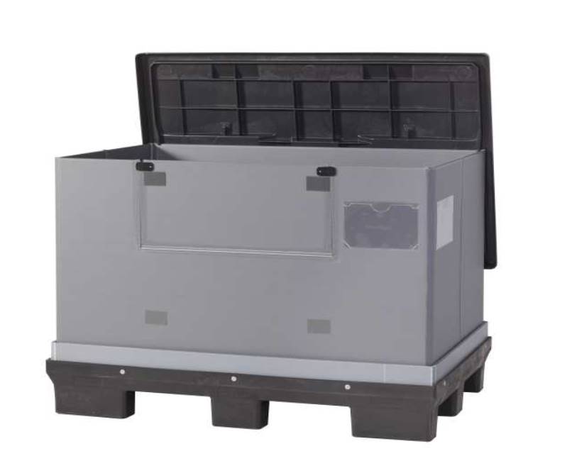 Box KTP Duo 1283 šedý, 9N, 1 okno, lem 100 mm